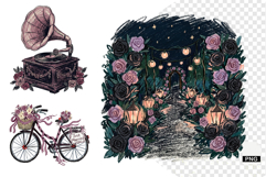 Goth Wedding Night Clipart Product Image 1