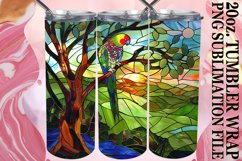 Abstract Stained Glass Tumbler Artistry Product Image 1