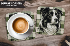 Cute Animals Square Coaster PNG Bundle, Digital Coaster Set Product Image 2