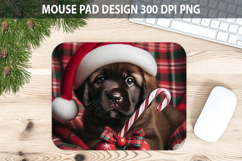 Christmas Cute Dog Mouse Pad Sublimation - Animal PNG Design Product Image 1