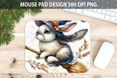 Bunny Mouse pad Sublimation - Halloween Animal PNG Design Product Image 1