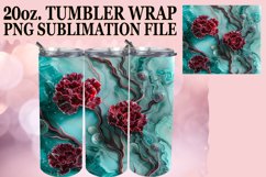 Vibrant Spring Blooms Tumbler Wrap Design Petal Power 20oz Product Image 1