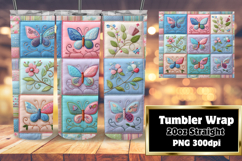 Stylish 20oz Tumbler Template , Patchwork Product Image 1