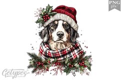Christmas Dog Clipart Design - High Quality 300 Dpi Product Image 1