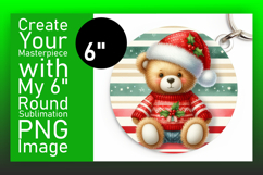 Trendy Round Design Car Coaster PNG , Teddy Bear Product Image 1