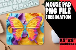 Vibrant Butterfly Fantasy 3D Mouse Pad - Springtime Product Image 1