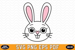 Cute Bunny SVG Sublimation Design | Sublimation Product Image 1