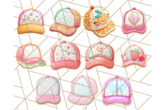Baseball Cap Cookie Clipart PNG, Fun Hats in Cute Styles Png Product Image 5