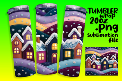 Sublimation Ready 20oz Tumbler , Holiday Product Image 1