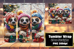 CHARMING 20oz PNG Tumbler Wrap , Cute Xmas Product Image 1