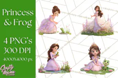 Amethyst Princess Fairy Tale Storybook PNG Clipart Product Image 1