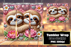 20oz Tumbler Wrap for Personalization , Sweet Animals Product Image 1