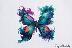 Smoke Butterflies Clipart PNG Product Image 1