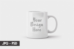 Clean Ceramic Mug Mockup PSD Product Image 1