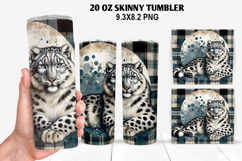 Tiger Skinny Tumbler 20oz Wrap Design, Animal Tumbler Wrap Product Image 1