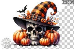 Halloween Skull Sublimation - Clipart PNG Design Product Image 1