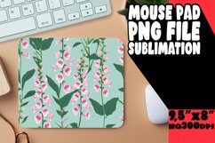 Watercolor Boho Blossom Mouse Pad Serenity Design PNG Product Image 1