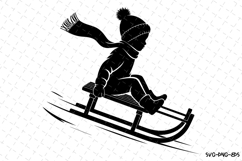 Christmas Sledding Svg | Christmas Svg | Svg Cut Files Product Image 1