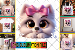 LUMINOUS TSHIRT Ideas PNG, 3D Dog Product Image 1