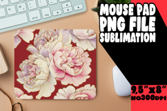 Whimsical Mouse Pad Design Sublimation, Flower Pattern Product Image 1