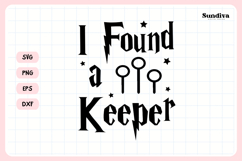 Wizard Bachelorette Party Saying SVG | I Found a Keeper Product Image 3
