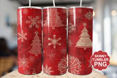 Christmas Red Tumbler | Christmas Tumbler Wrap Product Image 1