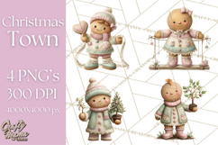 Gingerbread Clipart Christmas Cookie Builders Clip Art PNG Product Image 1