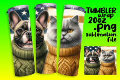 20oz Tumbler Wrap for Personalization , Dog and cat Product Image 1