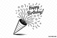 Christmas Happy Birthday Svg | Christmas Svg | Svg Cut Files Product Image 1