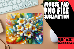 Whimsical Mouse Pad Design PNG, Flowers Product Image 1
