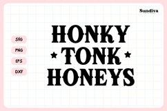 Cowgirl Bachelorette Party Saying SVG | Honky Tonk Honeys Product Image 3