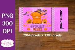 Spooky vibes sippy cup sublimation, Halloween sippy cup PNG Product Image 3