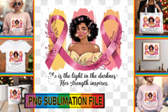 Joyful Sublimation Art PNG, Cancer Product Image 1