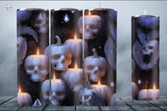 4 Halloween Tumbler Wrap Sublimations, 20 oz Product Image 4