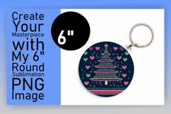 Trendy Keychain Round Design Artwork , Holiday Product Image 1