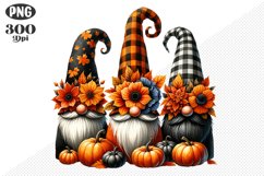 Halloween Gnomes Sublimation - Clipart PNG Design Product Image 1