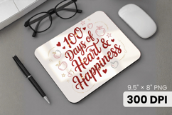 100 days of school Mouse Pad, Teacher PNG Sublimation Design Product Image 1
