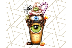 Ghost Café PNG Clipart, Cute Ghost Baristas Halloween Treats Product Image 5