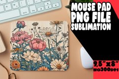 Timeless Retro Blossom Mouse Pad Print Product Image 1