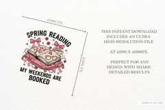 Coquette Spring Reading Sublimation Product Image 6