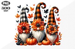 Halloween Gnomes Sublimation - Clipart PNG Design Product Image 1