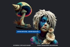 Psychedelic Fantasy Mushroom cliparts For RPG Crafts Product Image 3