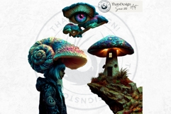 Psychedelic Fantasy Mushroom cliparts For RPG Crafts Product Image 9