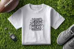 Sports Football Flatlay T-Shirt Mockup PSD JPG Product Image 1