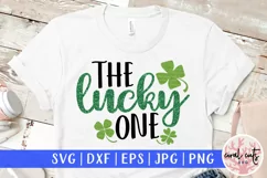 The lucky one - St Patricks Day SVG EPS DXF PNG Cutting File Product Image 1