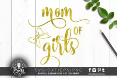 Mom of girls SVG PNG EPS DXF Product Image 5