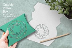 Ornate Circle Holes Cuttable Pillow Box for Small Gifts SVG Product Image 3