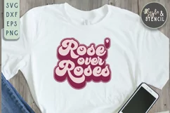 Valentine Rose Over Roses Retro SVG - PNG, DXF, EPS, SVG Product Image 3