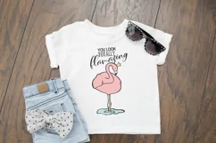 Flamingo SVG | You Look Totally Flamazing Product Image 2