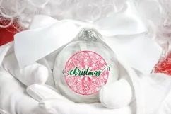 Christmas SVG File - 12 Christmas Mandala Ornament Rounds Product Image 5